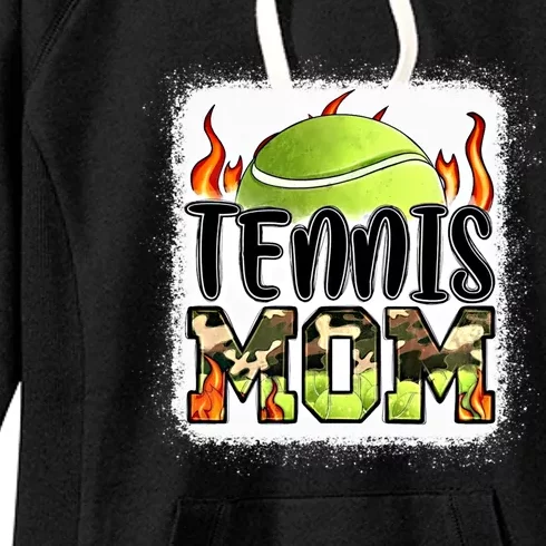 Tennis Mom Gift Camouflage Tennis Mom Gift Women's Fleece Hoodie