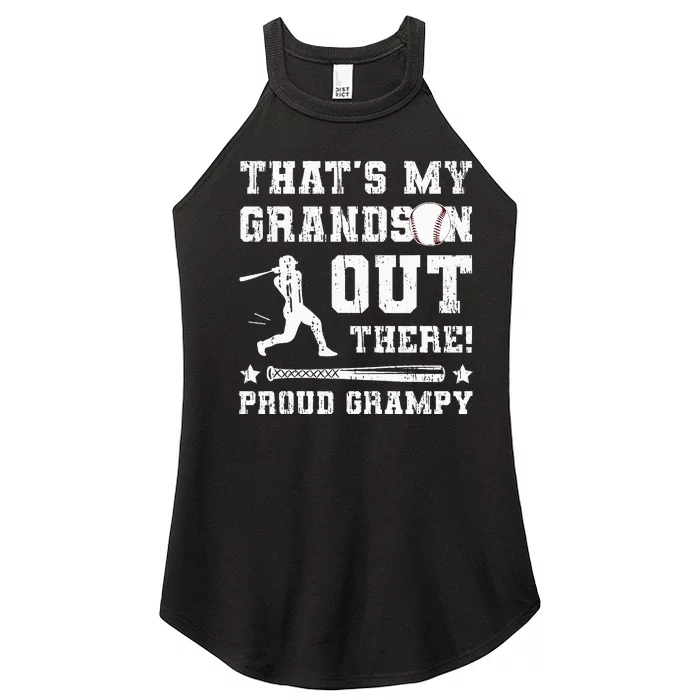 Thats My Grandson Baseball Grampy Women’s Perfect Tri Rocker Tank