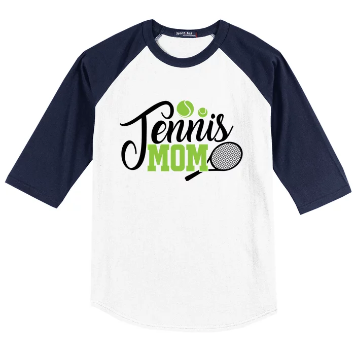 Tennis Mom Gift For Tennis Playing Mom Gift Tennis Gift Baseball Sleeve Shirt