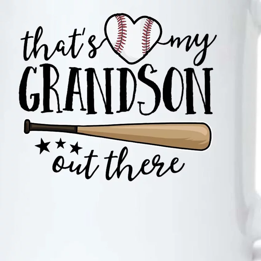 That's My Grandson Out There Baseball Black Color Changing Mug