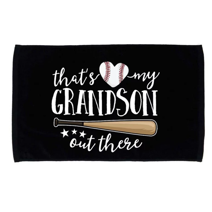 That's My Grandson Out There Baseball Microfiber Hand Towel