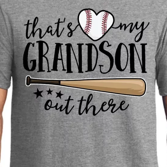 That's My Grandson Out There Baseball Pajama Set