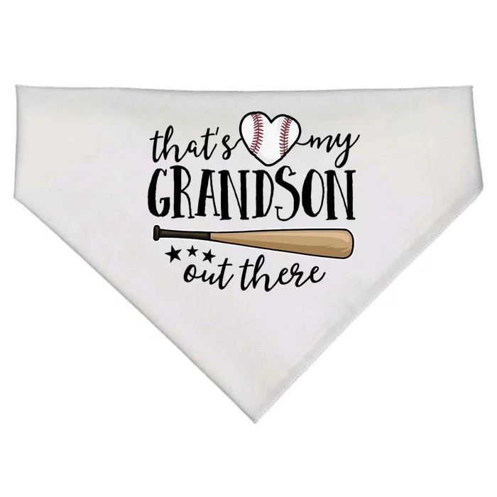 That's My Grandson Out There Baseball USA-Made Doggie Bandana