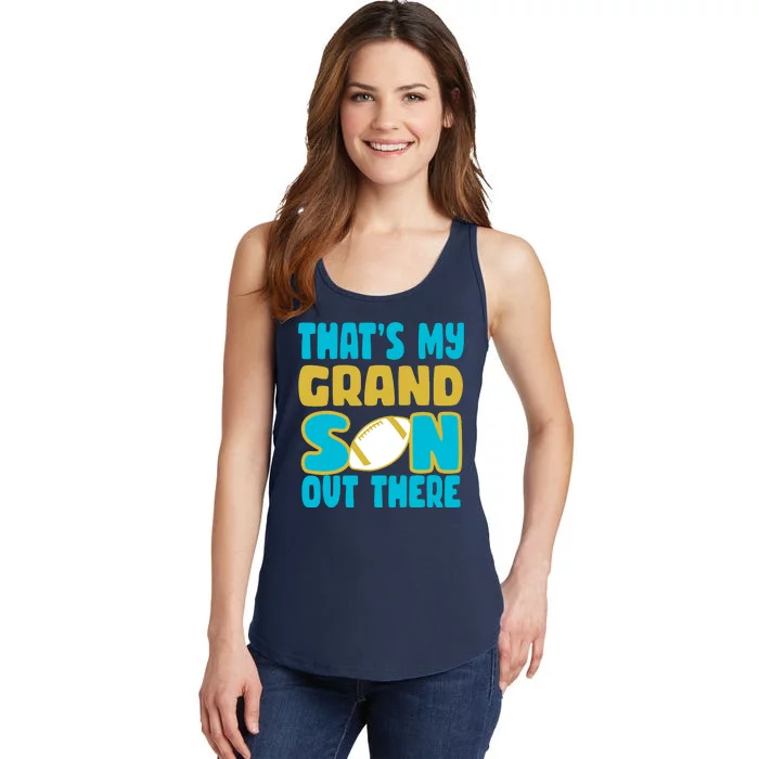 That's My Grandson Out There Football Ladies Essential Tank