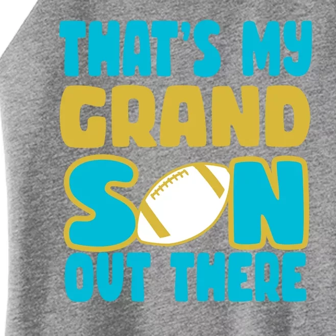 That's My Grandson Out There Football Women’s Perfect Tri Rocker Tank