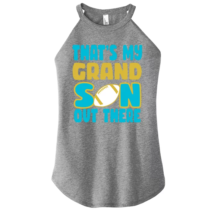 That's My Grandson Out There Football Women’s Perfect Tri Rocker Tank