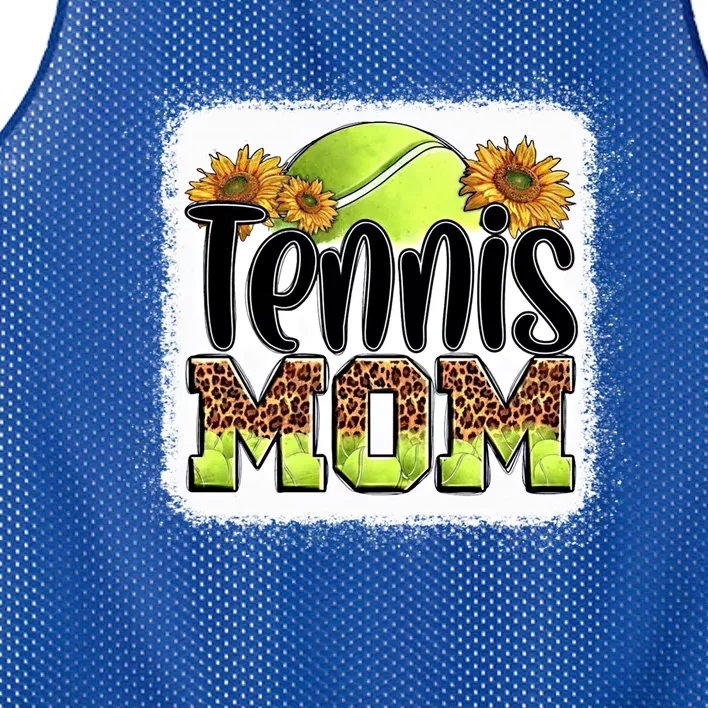 Tennis Mom Gift Sunflowers Leopard Tennis Mom Gift Mesh Reversible Basketball Jersey Tank