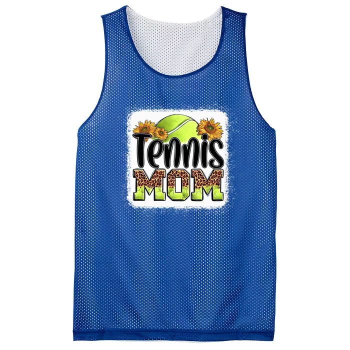 Tennis Mom Gift Sunflowers Leopard Tennis Mom Gift Mesh Reversible Basketball Jersey Tank