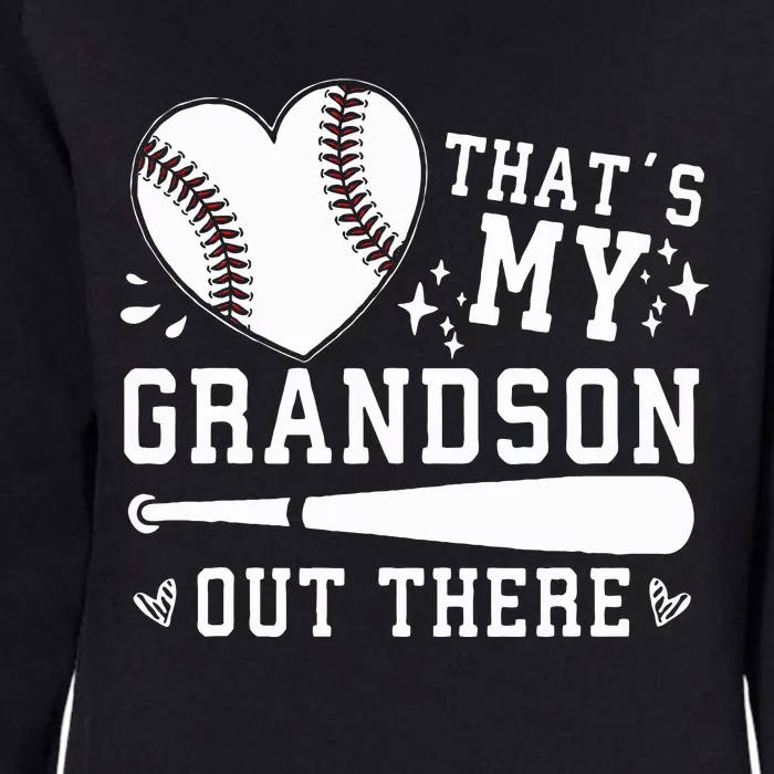 ThatS My Grandson Out There Baseball Grandma MotherS Day Womens California Wash Sweatshirt