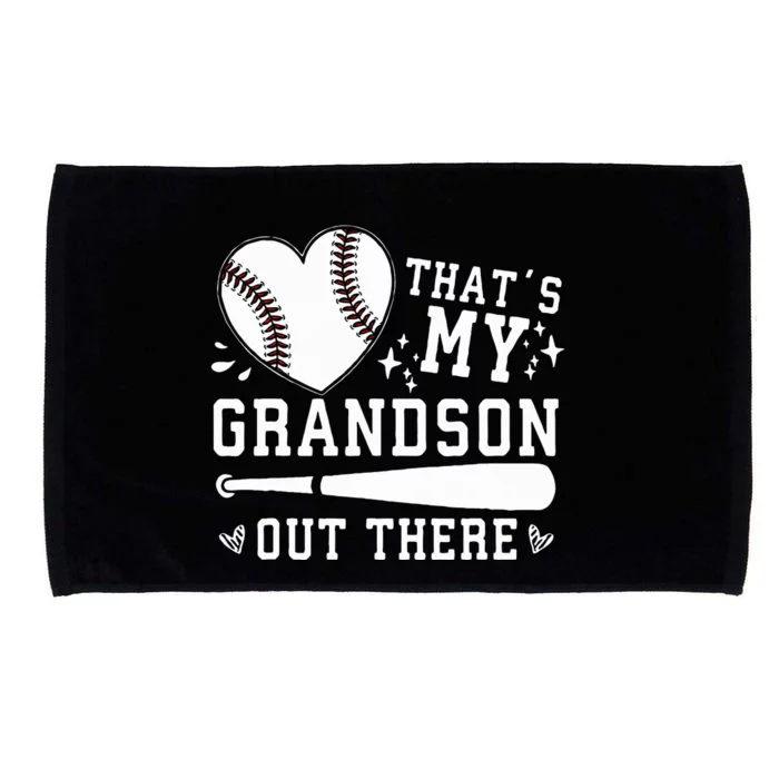 ThatS My Grandson Out There Baseball Grandma MotherS Day Microfiber Hand Towel