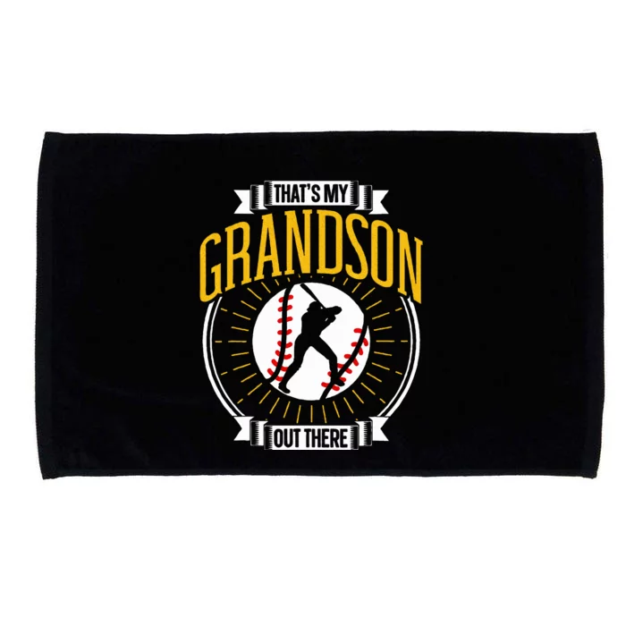 ThatS My Grandson Out There Baseball Sports Hobby Athlete Microfiber Hand Towel