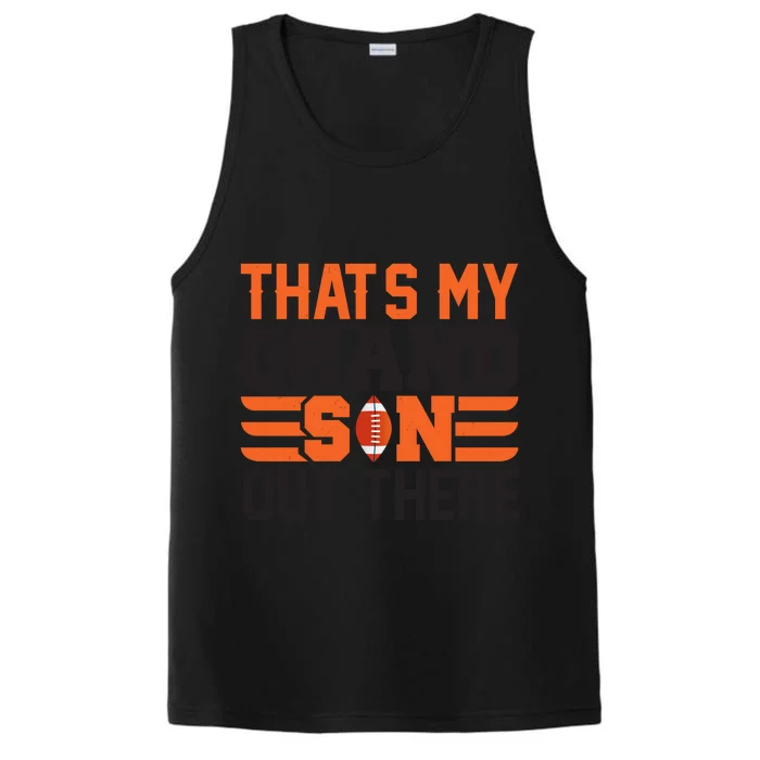 That's My Grand Son Out There Graphic Performance Tank