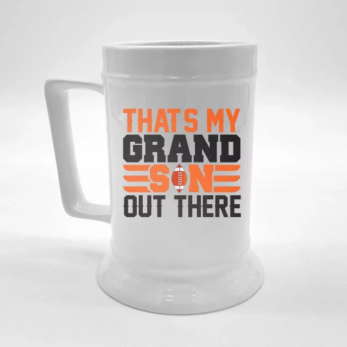 That's My Grand Son Out There Graphic Front & Back Beer Stein