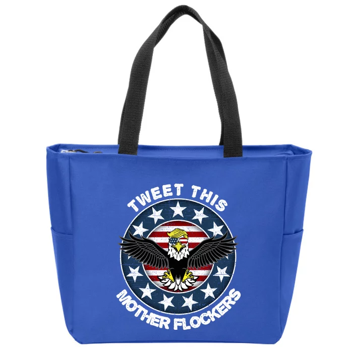 Trump Merica Gift Trump Merica Gift Funny Cute Gift Zip Tote Bag