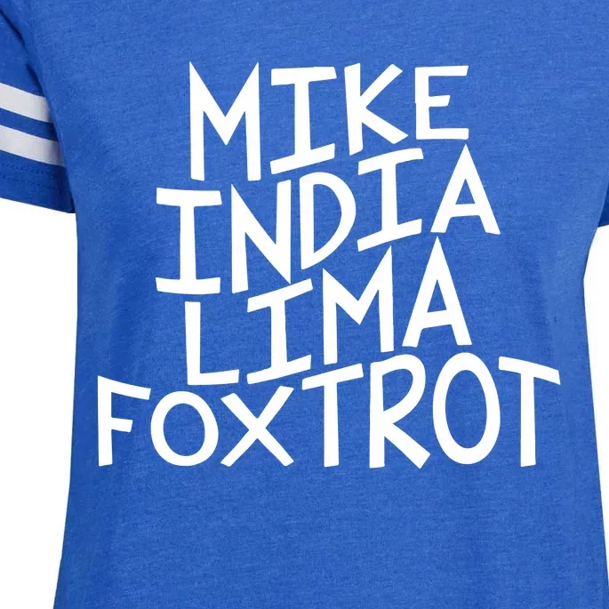 Trendy MILF Gift For Mothers Day Mike India Lima Foxtrot Enza Ladies Jersey Football T-Shirt