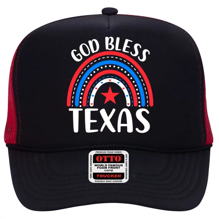 Texas Meaningful Gift I Love Texas Usa Gift High Crown Mesh Trucker Hat