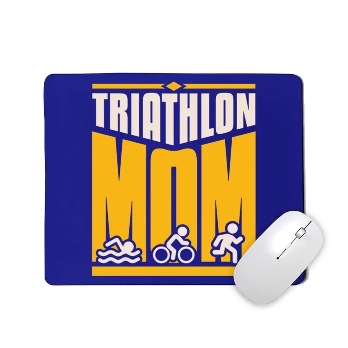 Triathlon Mom Gift Mousepad