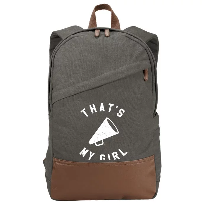 ThatS My Girl Cheerleading Cotton Canvas Backpack