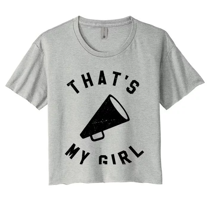 ThatS My Girl Cheerleading Women's Crop Top Tee