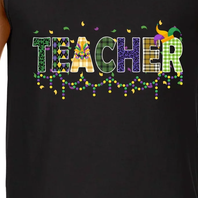 Teacher Mardi Gras Celebration Comfort Colors® Tank Top