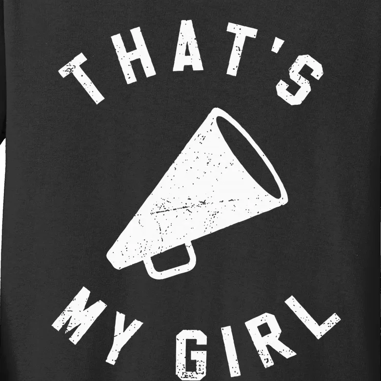 ThatS My Girl Cheerleading Kids Long Sleeve Shirt