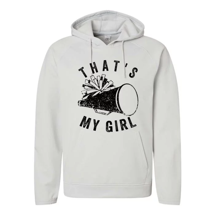 ThatS My Girl Cheer Mom Cheer Leading Girl Game Day Performance Fleece Hoodie