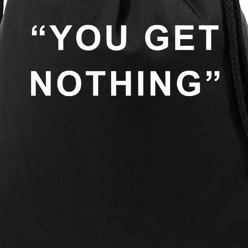 Thepondpork Marco Garofalo Pork You Get Nothing Drawstring Bag