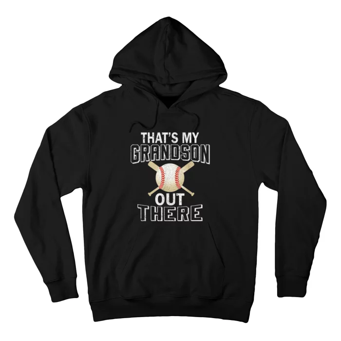 ThatS My Grandson Out There Baseball Grandma MotherS Day Hoodie