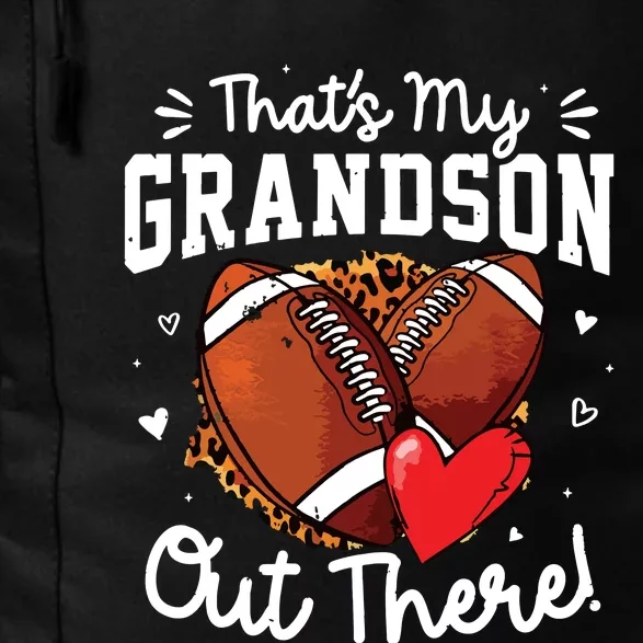 ThatS My Grandson Out There Funny Football Grandma Daily Commute Backpack