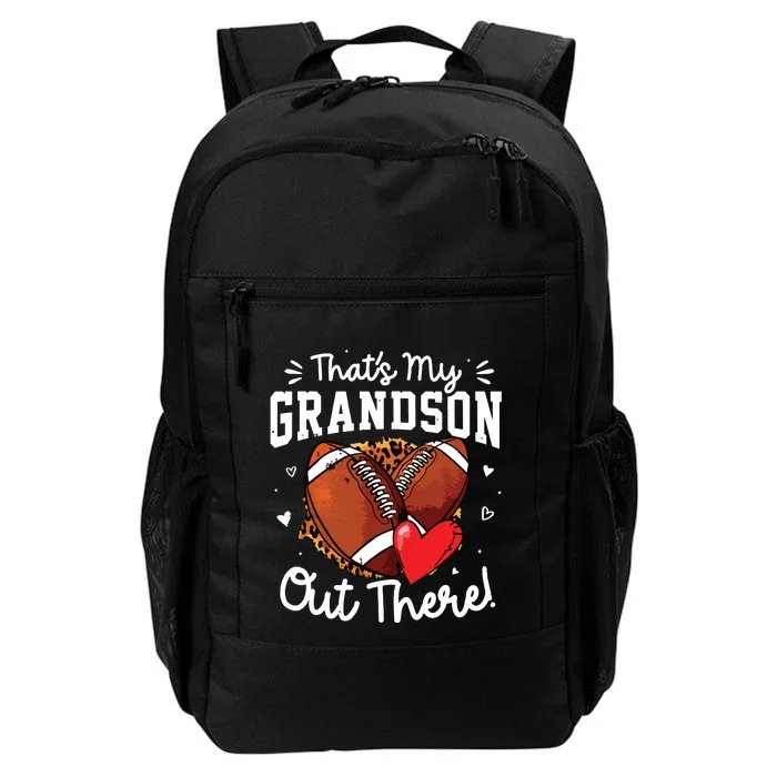 ThatS My Grandson Out There Funny Football Grandma Daily Commute Backpack