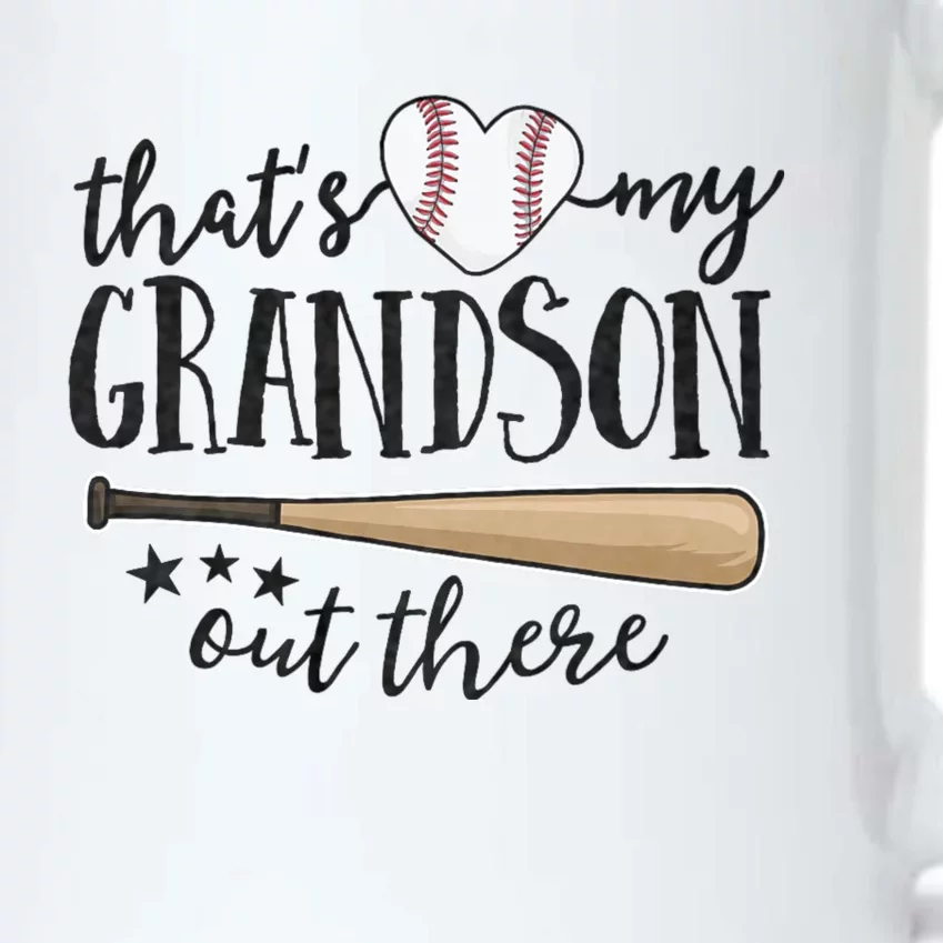 ThatS My Grandson Out There Baseball Grandma MotherS Day Black Color Changing Mug