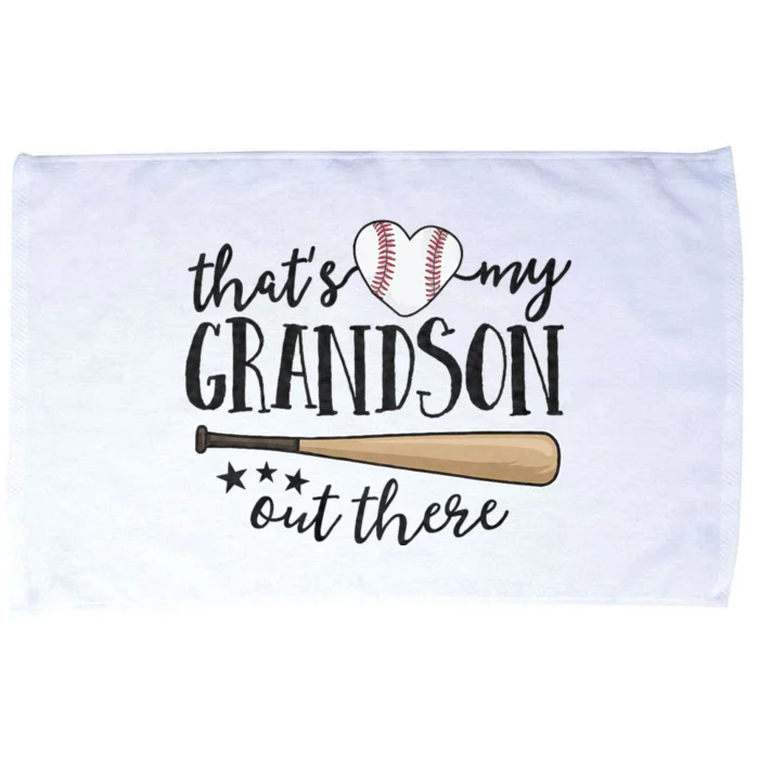 ThatS My Grandson Out There Baseball Grandma MotherS Day Microfiber Hand Towel