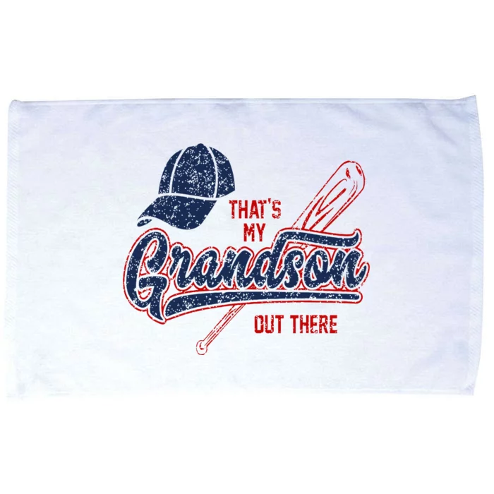 Thats My Grandson Out There Baseball Grandma Mothers Day Microfiber Hand Towel