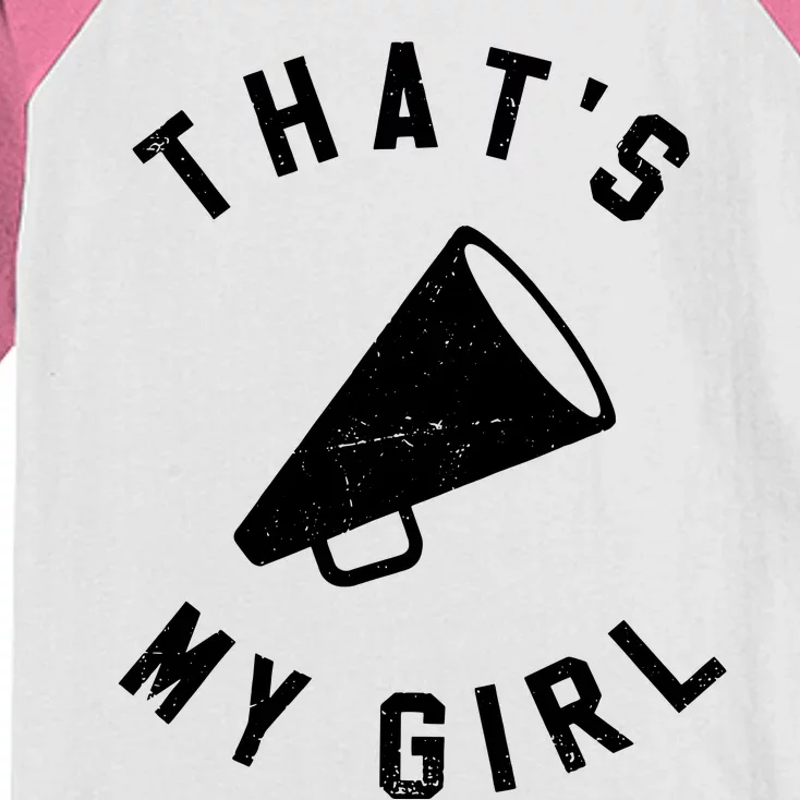 Thats My Girl Cheerleading Kids Colorblock Raglan Jersey