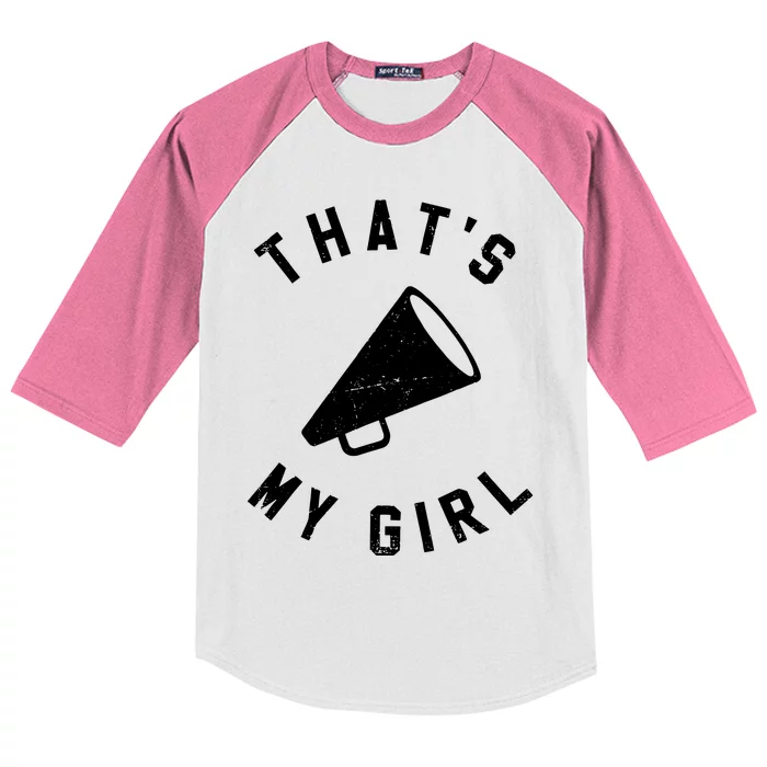 Thats My Girl Cheerleading Kids Colorblock Raglan Jersey