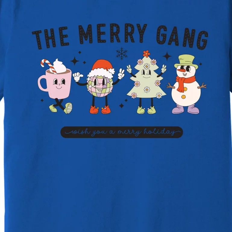 The Merry Gang Wish You A Merry Holiday Funny Christmas Tree Gift Premium T-Shirt