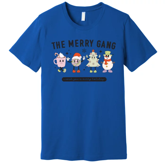 The Merry Gang Wish You A Merry Holiday Funny Christmas Tree Gift Premium T-Shirt