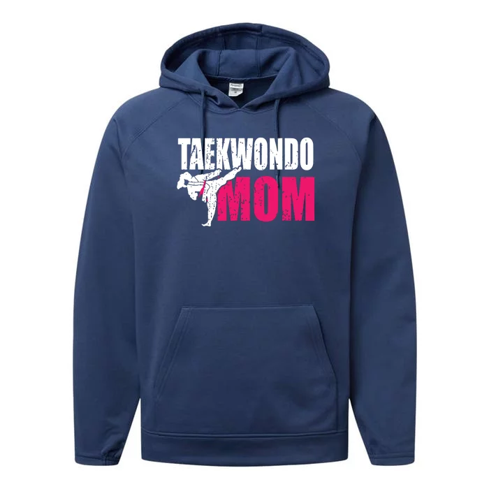 Taekwondo Mom Gift Idea Women Tae Cool Taekwondo Uniform Performance Fleece Hoodie