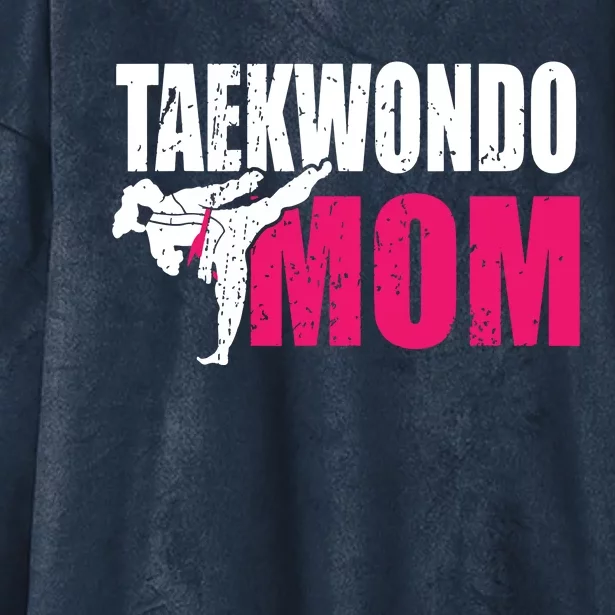 Taekwondo Mom Gift Idea Women Tae Cool Taekwondo Uniform Hooded Wearable Blanket