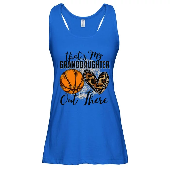 ThatS My Granddaughter Out There Basketball Grandma Grandpa Ladies Essential Flowy Tank