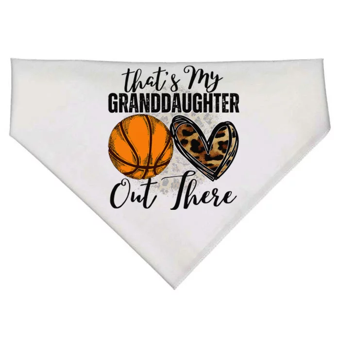 ThatS My Granddaughter Out There Basketball Grandma Grandpa USA-Made Doggie Bandana