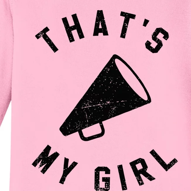 ThatS My Girl Cheerleading Baby Long Sleeve Bodysuit