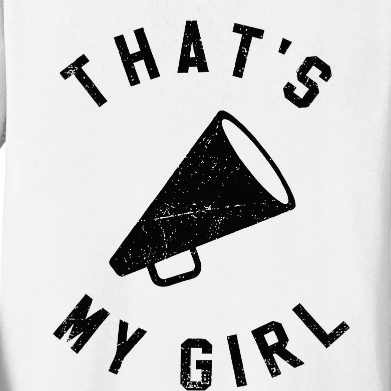 ThatS My Girl Cheerleading Kids Long Sleeve Shirt