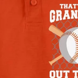 ThatS My Grandson Out There Grandma Grandpa Baseball Dry Zone Grid Performance Polo