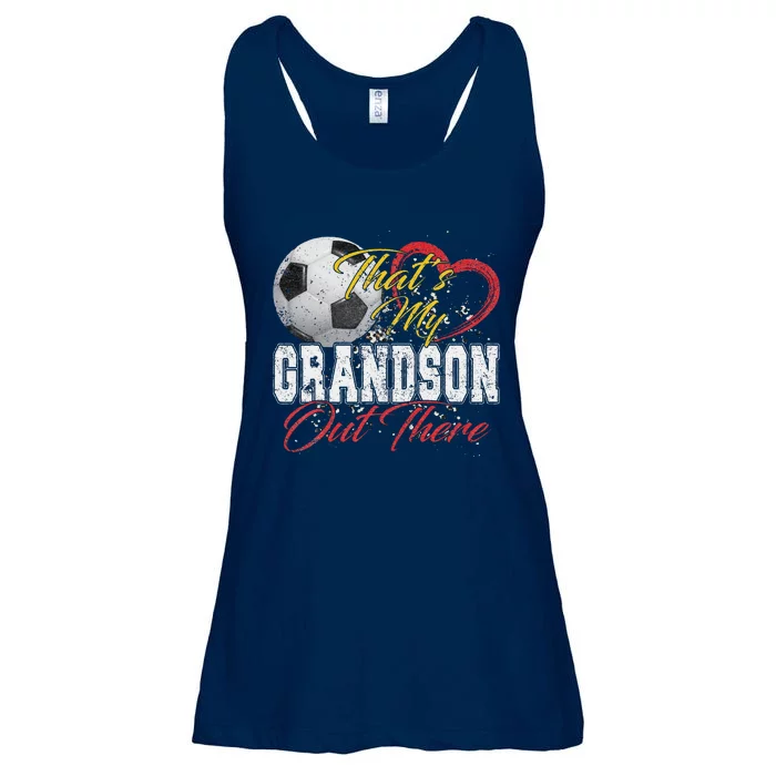 ThatS My Grandson Out There Soccer Grandma Mama Mothers Day Ladies Essential Flowy Tank