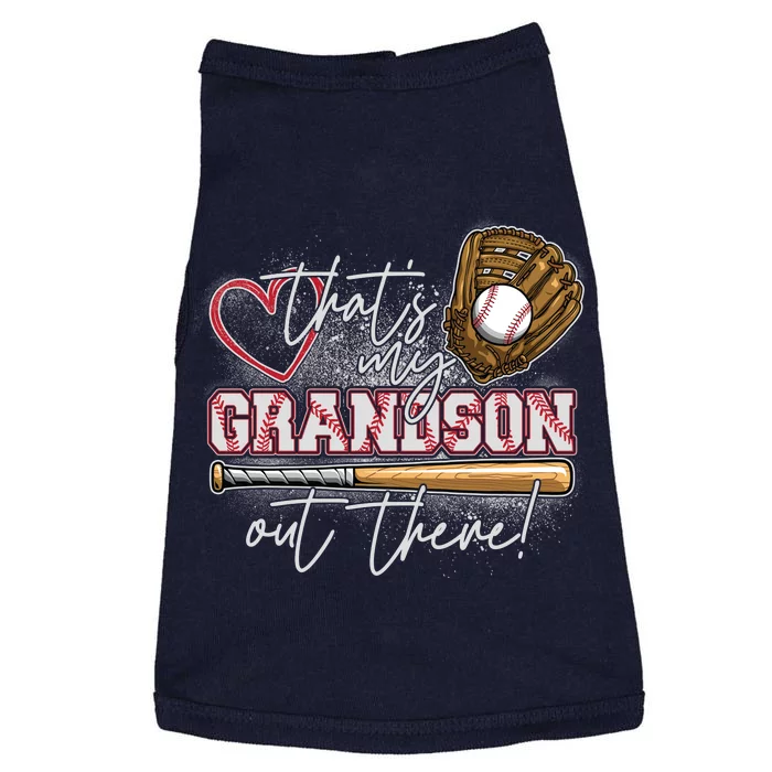 That's My Grandson Out There Proud Baseball Grandparent Doggie Tank