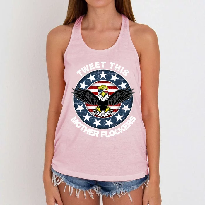 Trump Merica Gift Trump Merica Meaningful Gift Funny Gift Women's Knotted Racerback Tank