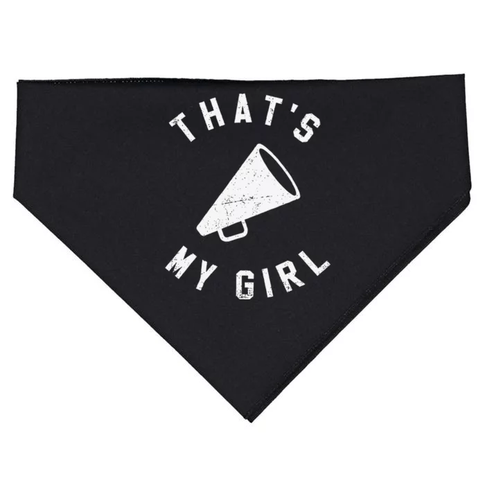 ThatS My Girl Cheerleading Gift USA-Made Doggie Bandana