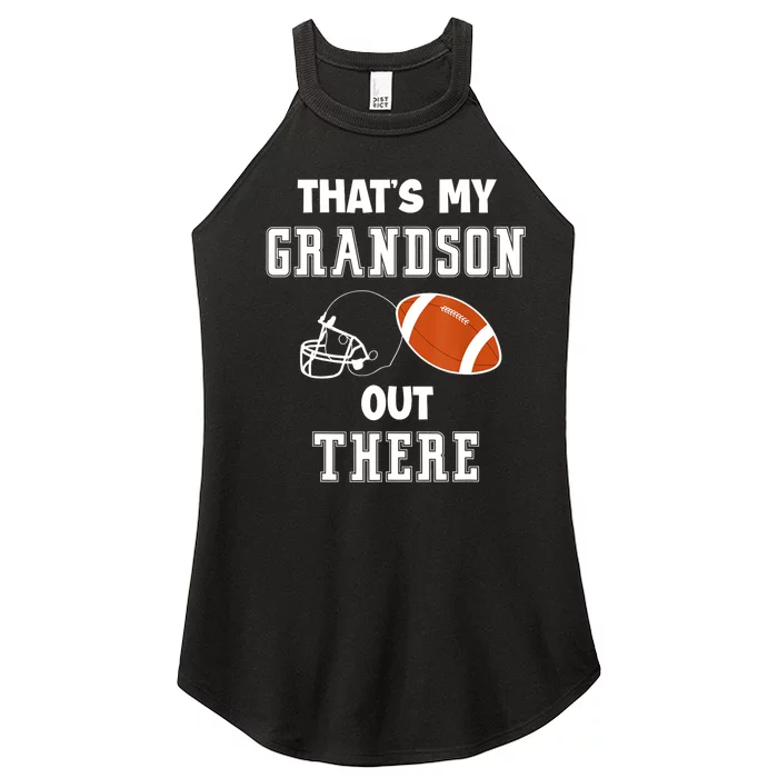 Thats My Grandson Out There Vintage Football Women’s Perfect Tri Rocker Tank