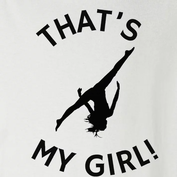 ThatS My Girl Gymnast Gymnastics Mom Dad Aerial Graphic Toddler Long Sleeve Shirt